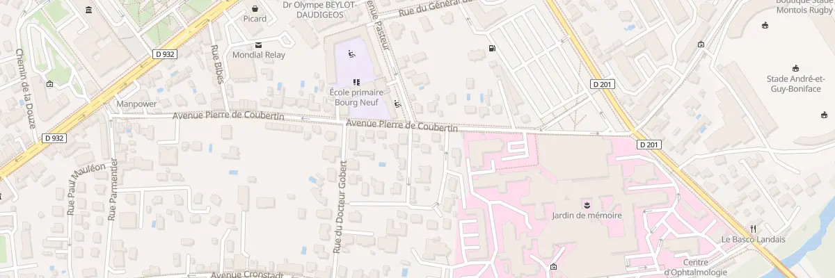 Plan du 380 Av Pierre de Coubertin à Mont-de-Marsan