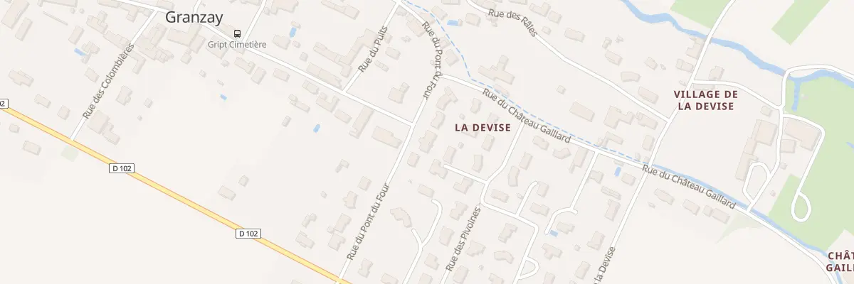 Plan du 18 Rue du Pont du Four à Granzay-Gript