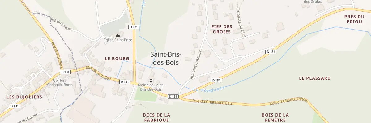 Plan du 1 Rue des Côteaux à Saint-Bris-des-Bois