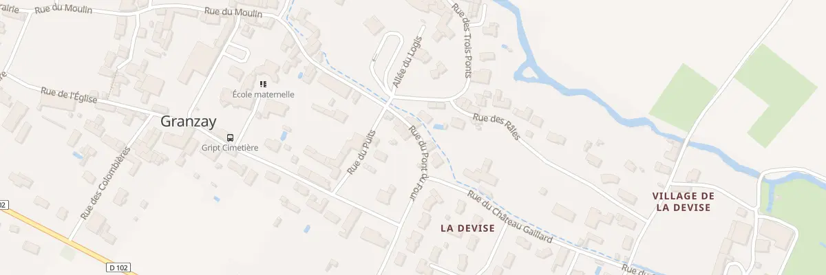 Plan du 27 Rue du Pont du Four à Granzay-Gript