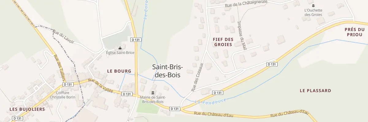 Plan du 5 Rue des Côteaux à Saint-Bris-des-Bois