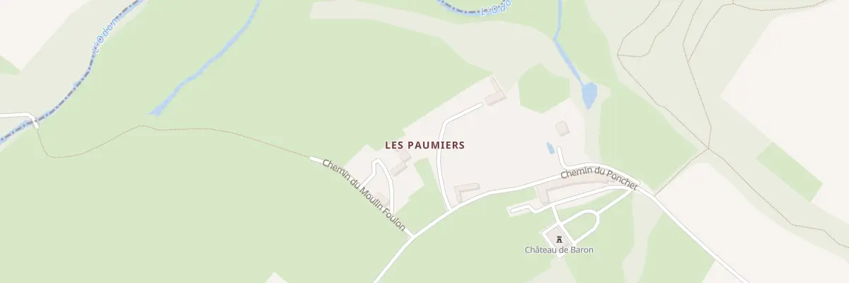 Plan du 8 Chemin du Ponchet à Baron-sur-Odon
