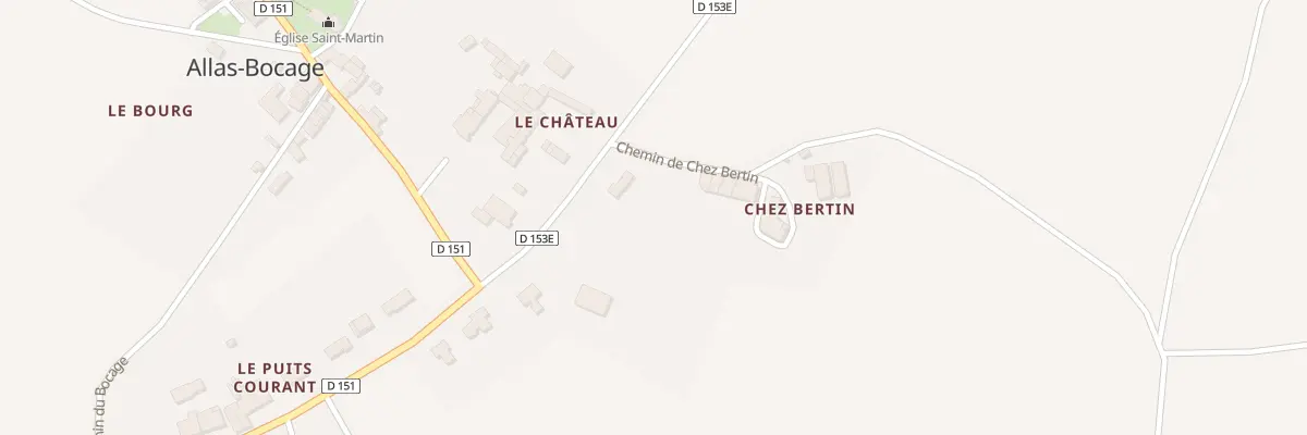 Plan du 5094 Chez Bertin à Allas-Bocage