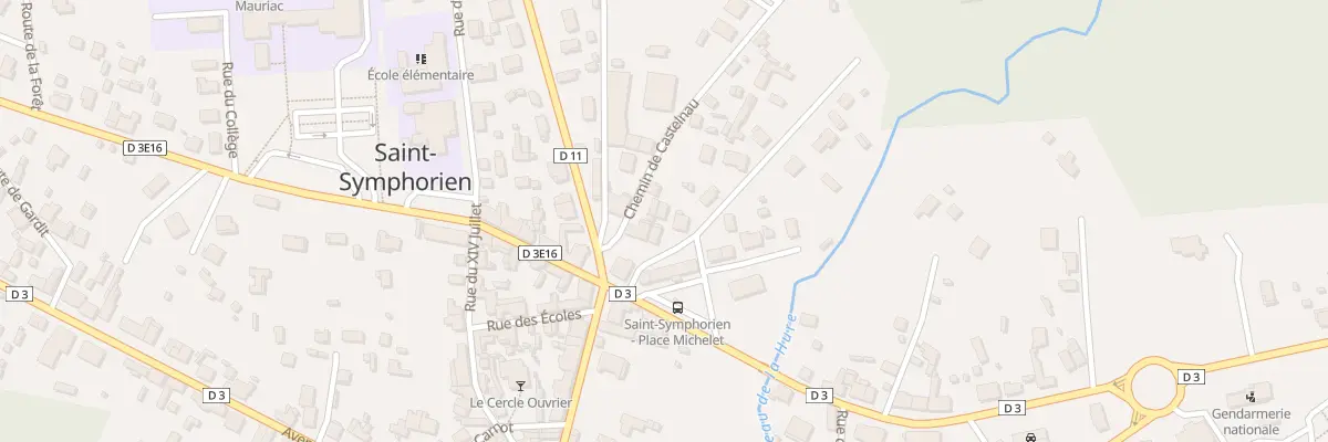Plan du 1 Rte de la Roche à Saint-Symphorien