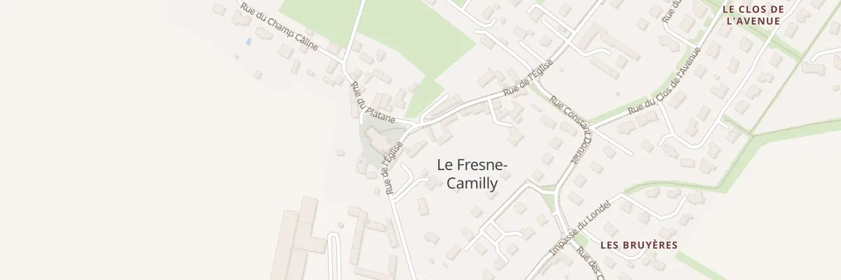 Plan du 10 Rue de l’Église au Fresne-Camilly