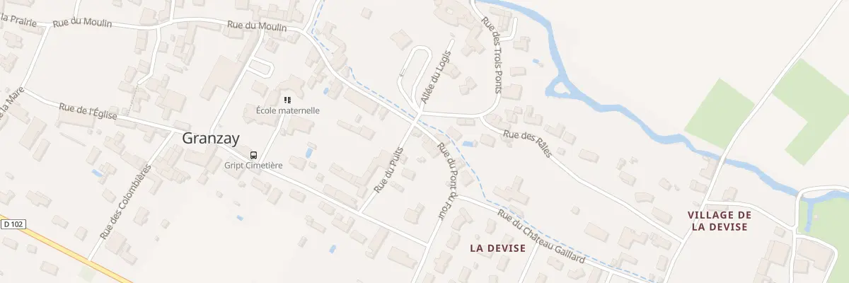Plan du 33 Rue du Pont du Four à Granzay-Gript