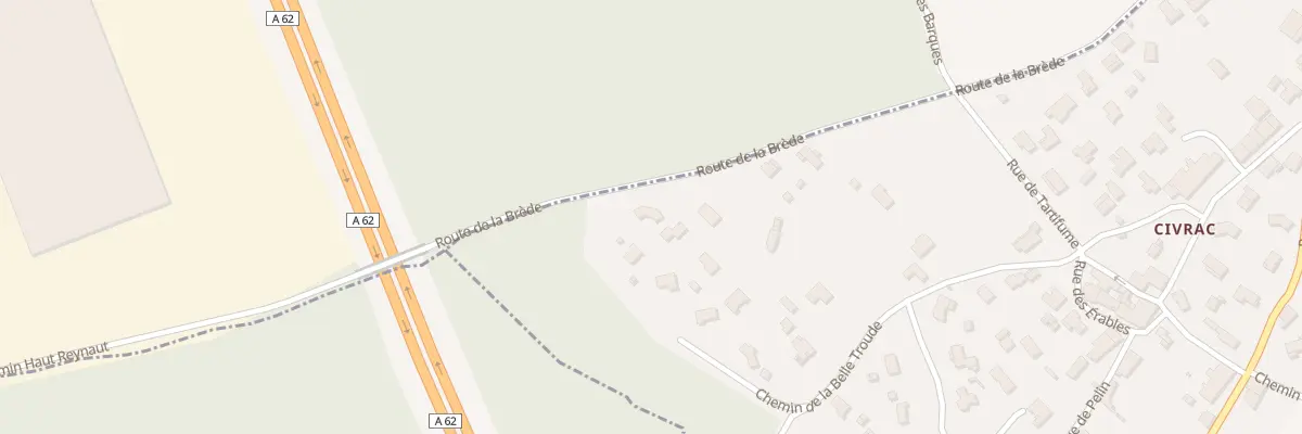 Plan du 3A Rte de la Brede à Saint-Selve