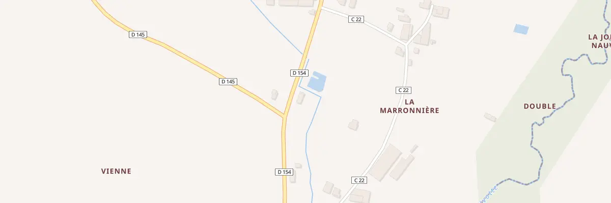 Plan du 25 La Marronniere à Courpignac