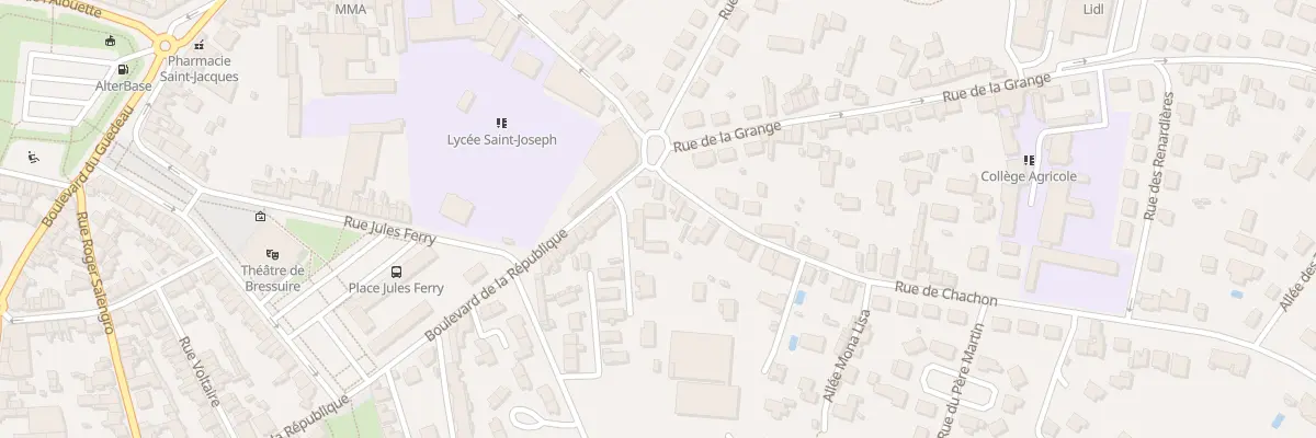 Plan du 2 Rue de Chachon à Bressuire
