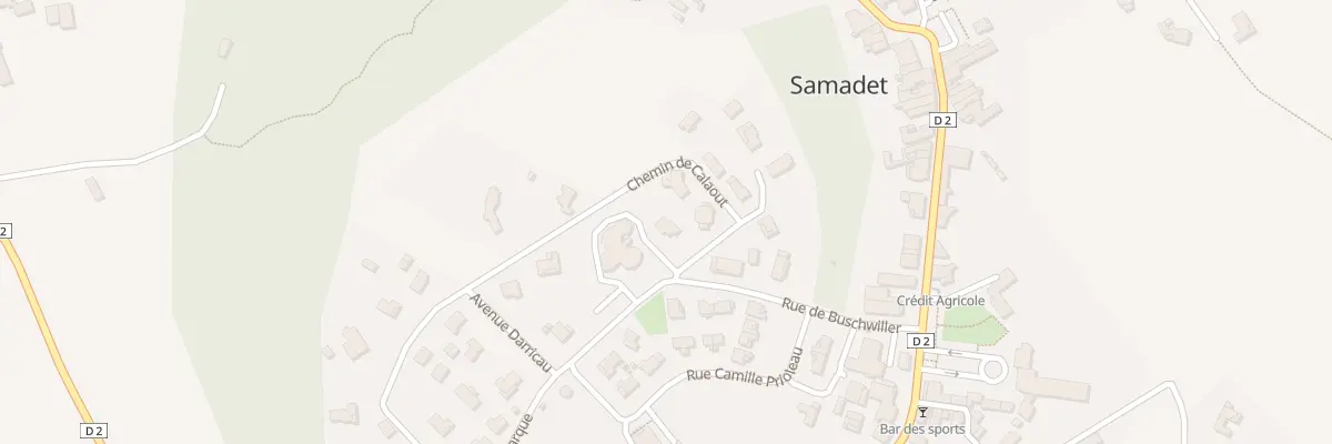 Plan du 260 Che de Calaout à Samadet