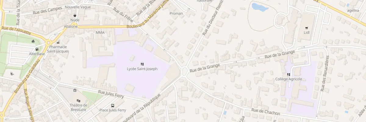 Plan du 1 Rue du Doc Fleming à Bressuire