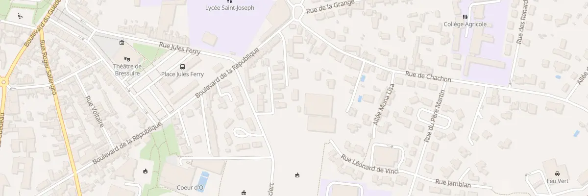 Plan du 2T Bd de la République à Bressuire