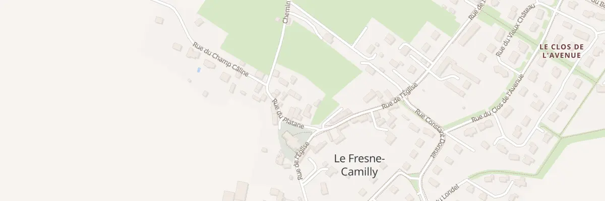 Plan du 6 Rue du Platane au Fresne-Camilly