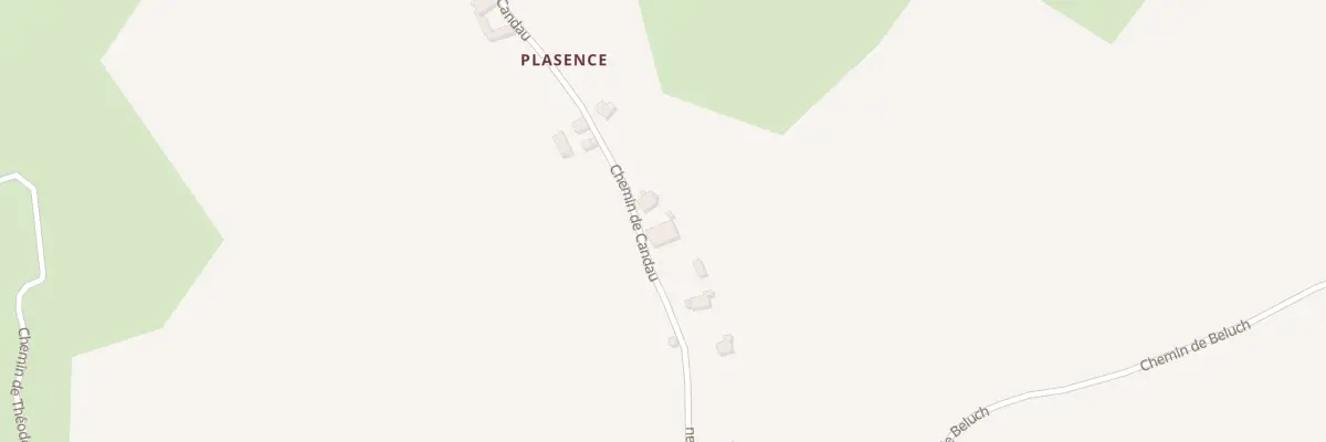 Plan du 881 Che de Candau à Piets-Plasence-Moustrou