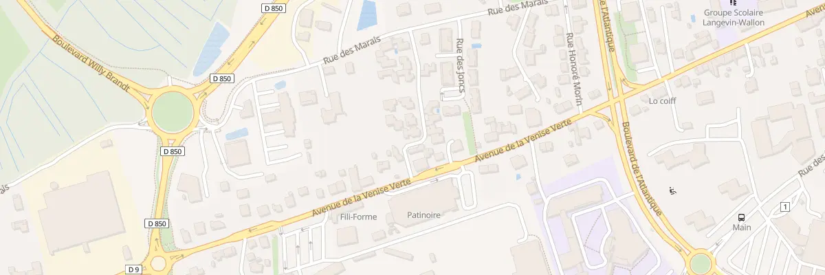 Plan du 20 Rue des Massettes à Niort