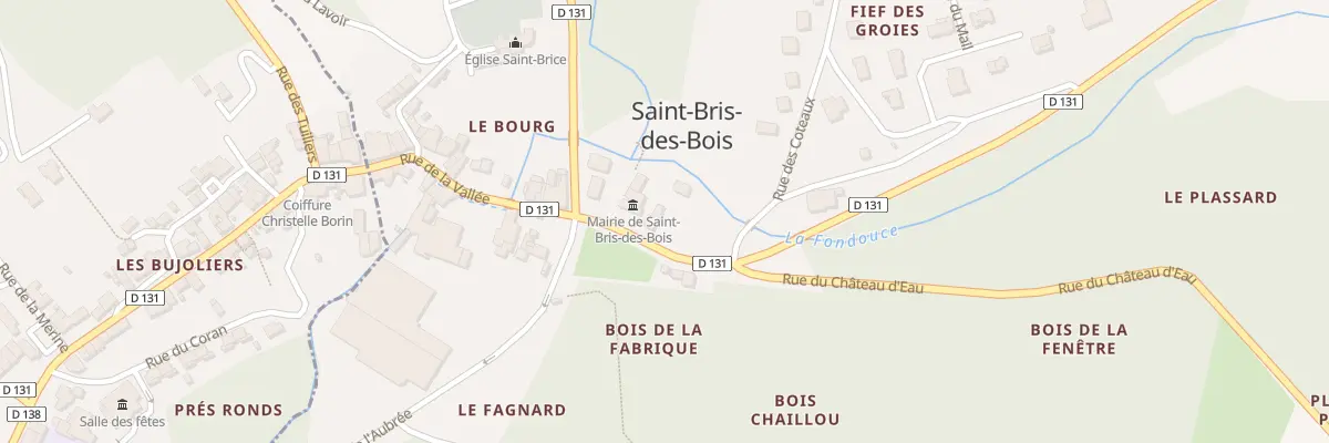 Plan du 2 Rue de la Vallée à Saint-Bris-des-Bois
