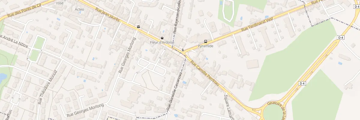 Plan du 2 Rue Danielle Casanova à Trélazé