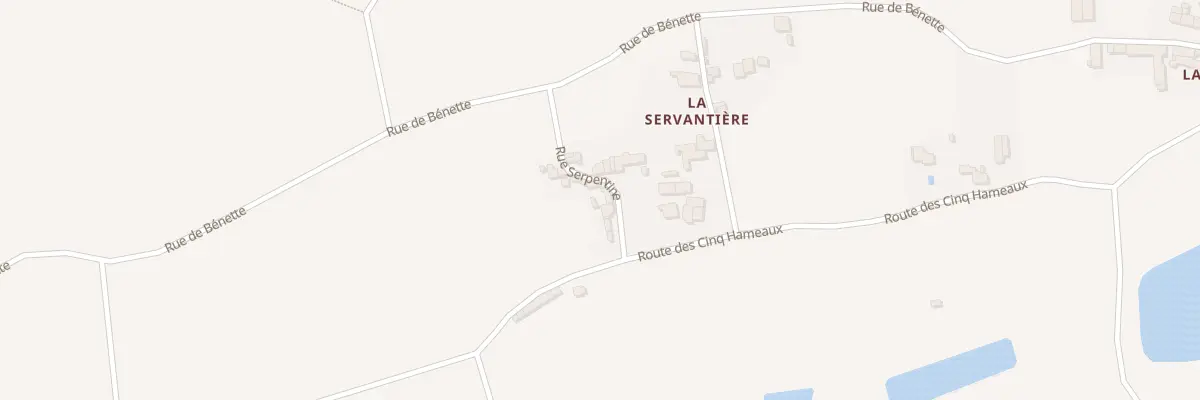 Plan du 10 Rue Serpentine à Xaintray