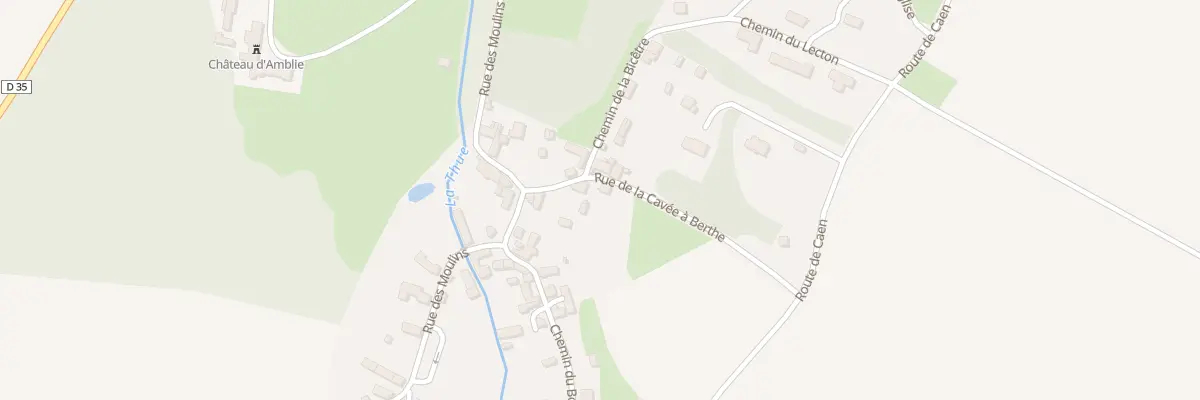 Plan du 3 Rue de la Cavée à Berthe à Ponts sur Seulles