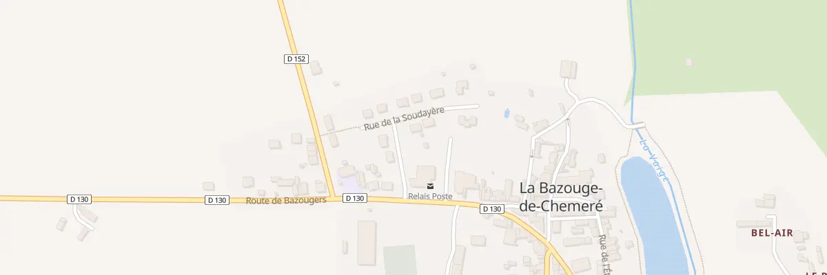 Plan du 2 Rue de la Soudayère à La Bazouge-de-Chemeré