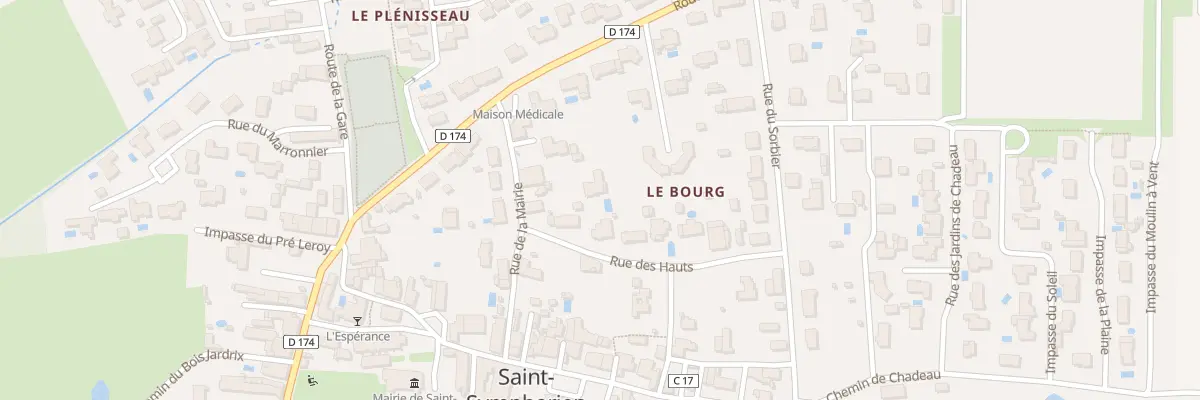 Plan du 11 Rue des Hauts à Saint-Symphorien