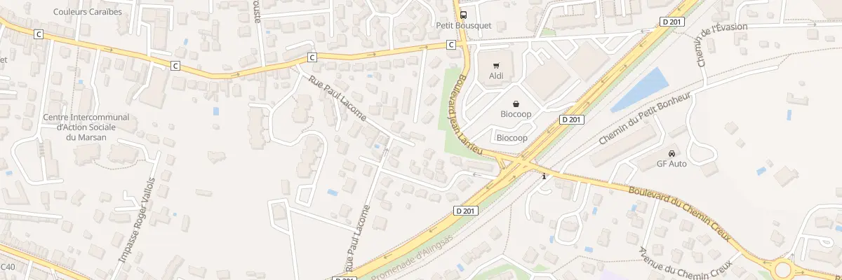 Plan du 25 Pas de Jouanillon à Mont-de-Marsan