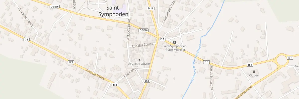 Plan du 19 Crs Gambetta à Saint-Symphorien