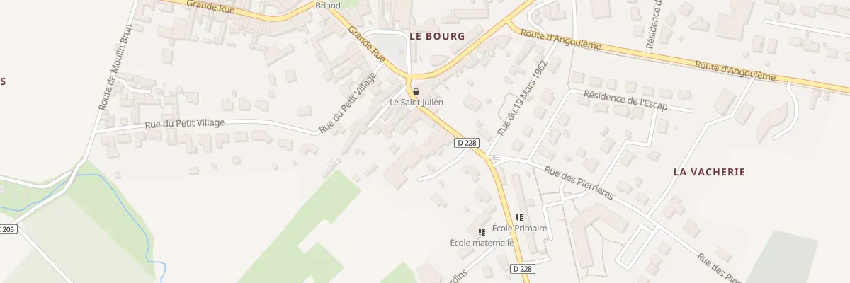 Plan du 10 Rue des Ecoles à Saint-Julien-de-l’Escap