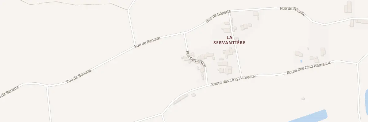 Plan du 8 Rue Serpentine à Xaintray