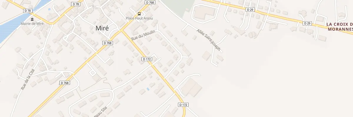 Plan du 12B Rue du Moulin à Miré