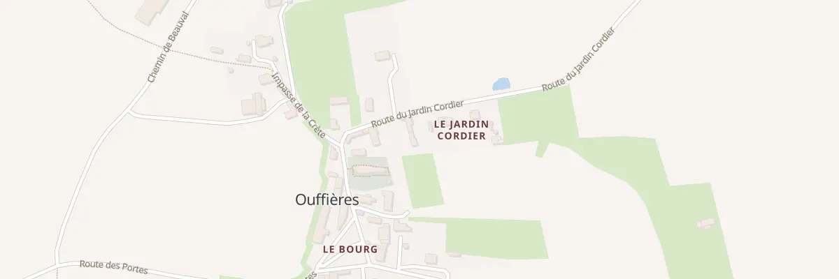 Plan du 5008 Le Bourg à Ouffières