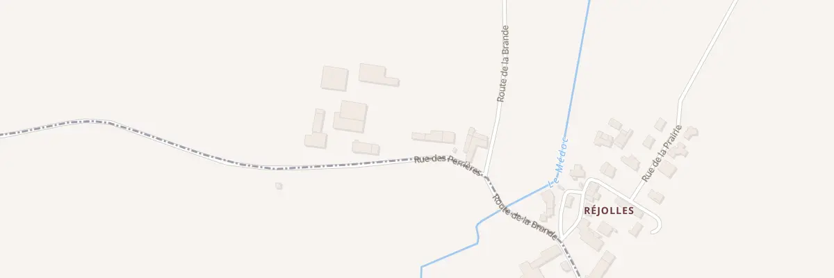 Plan du 6 Rue des Perrieres à Biron