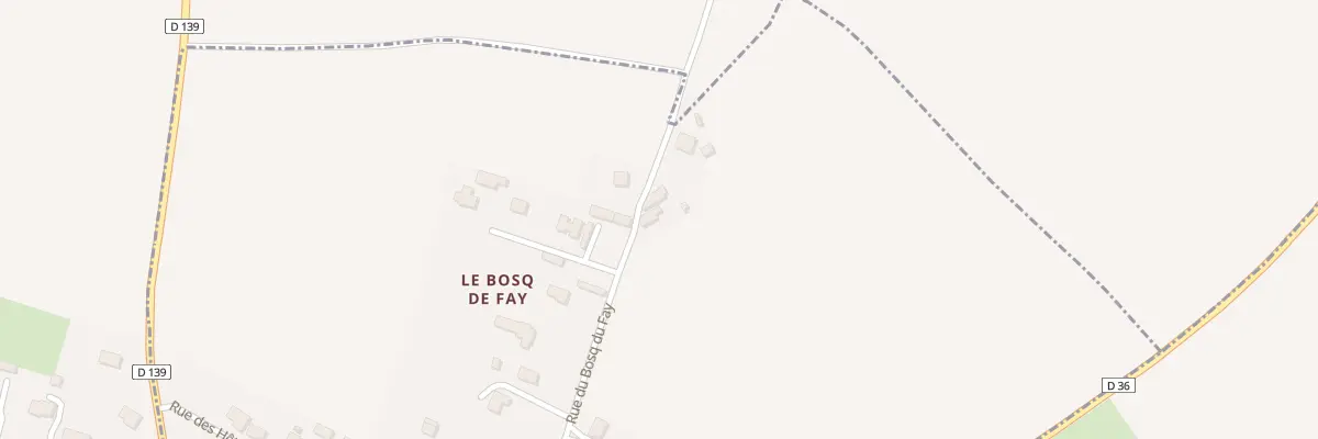 Plan du 23 Rue du Bosq de Fay à Sainte-Honorine-du-Fay
