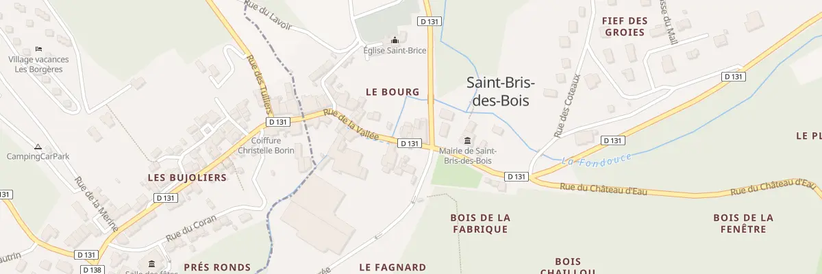 Plan du 10 Rue de la Vallée à Saint-Bris-des-Bois