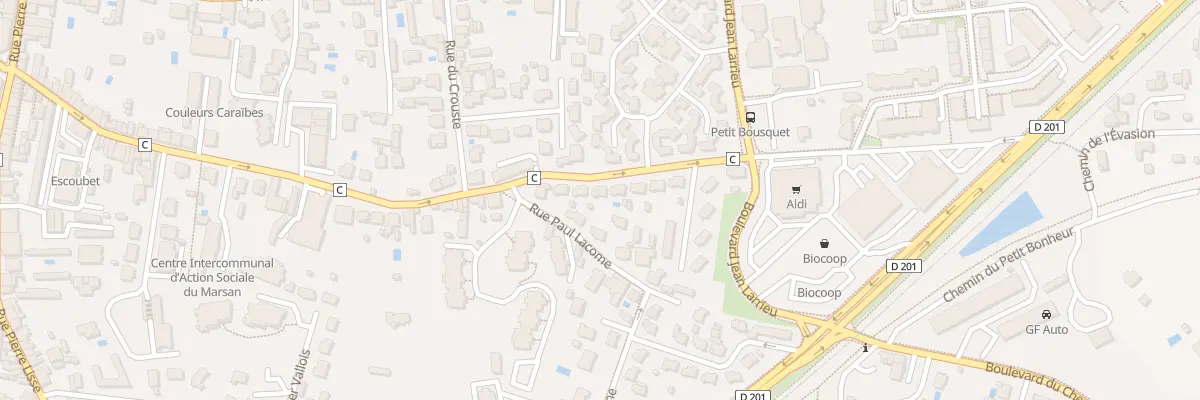Plan du 646 Rue de la Croix Blanche à Mont-de-Marsan
