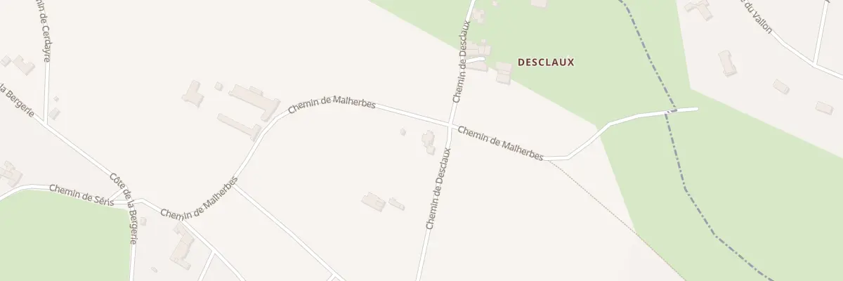 Plan du 5 Che de Malherbe à Latresne