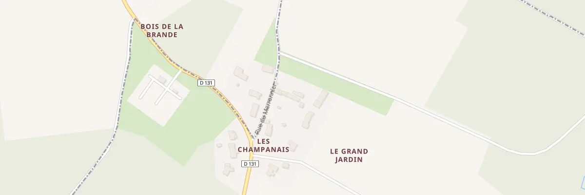 Plan du 1 Chem des Varennes à Saint-Bris-des-Bois