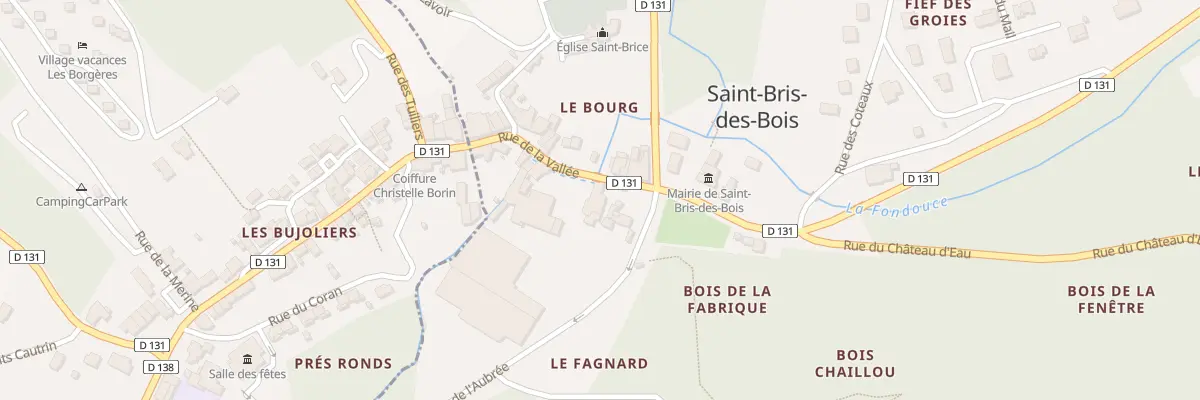 Plan du 1A Rue de la Vallée à Saint-Bris-des-Bois