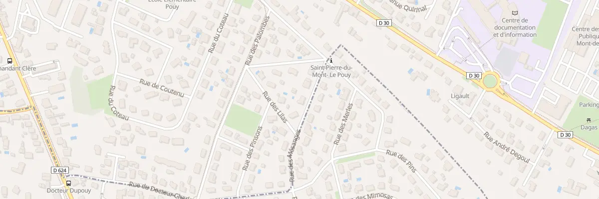 Plan du 6 Rue des Mésanges à Mont-de-Marsan