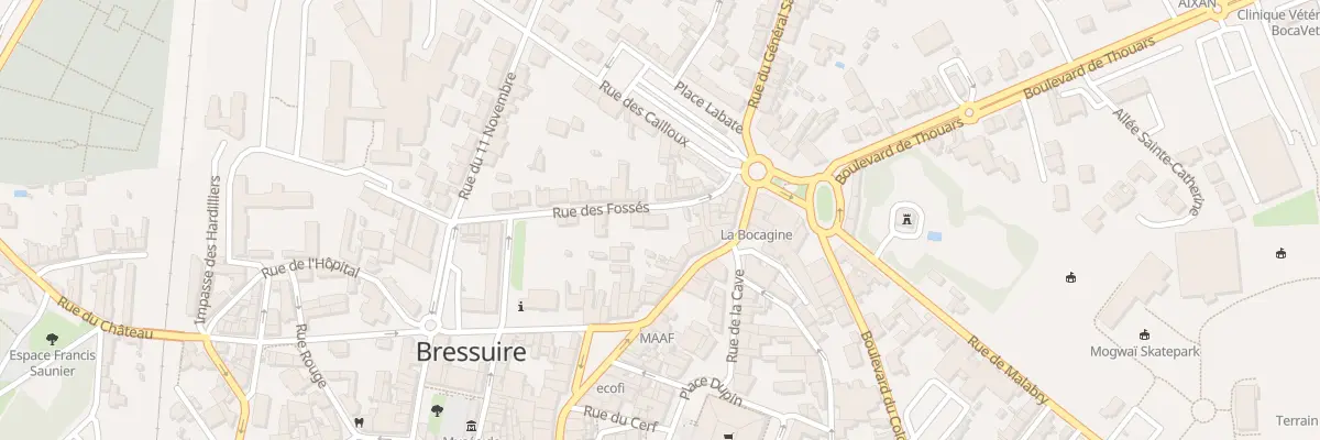 Plan du 20 Rue des Fosses à Bressuire