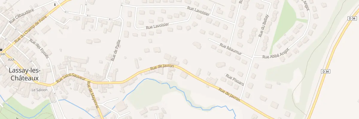 Plan du 23 Rue de javron à Lassay-les-Châteaux