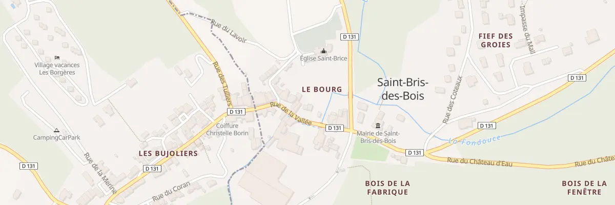 Plan du 14 Rue de la Vallée à Saint-Bris-des-Bois