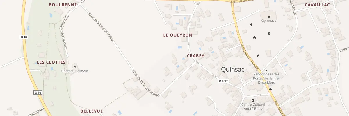Plan du 5 Rue Ville sur Haine à Quinsac