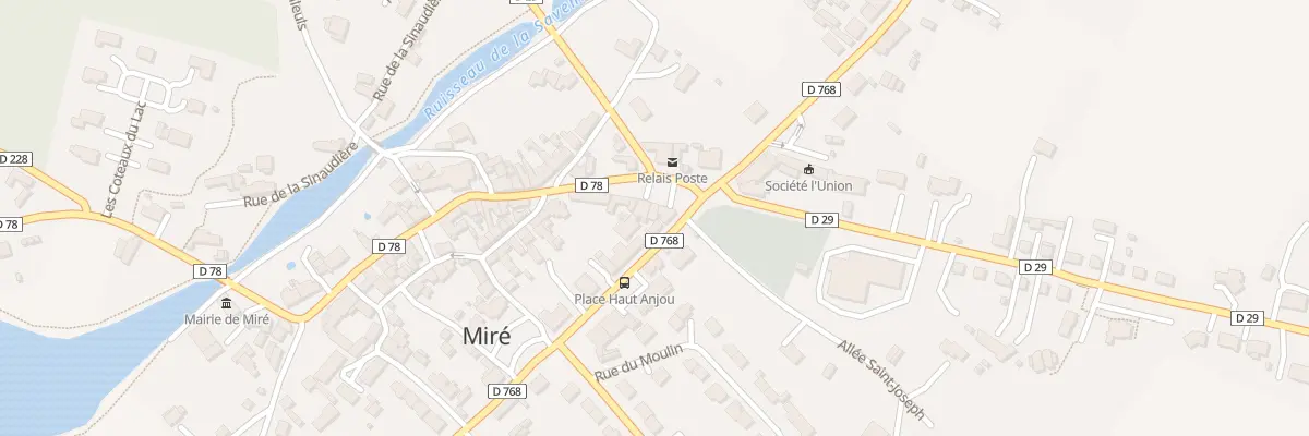 Plan du 1 Pl Jean Bourre à Miré