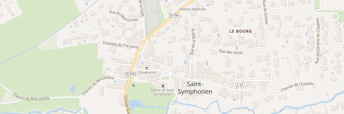 Plan du 4 Pl René Cassin à Saint-Symphorien