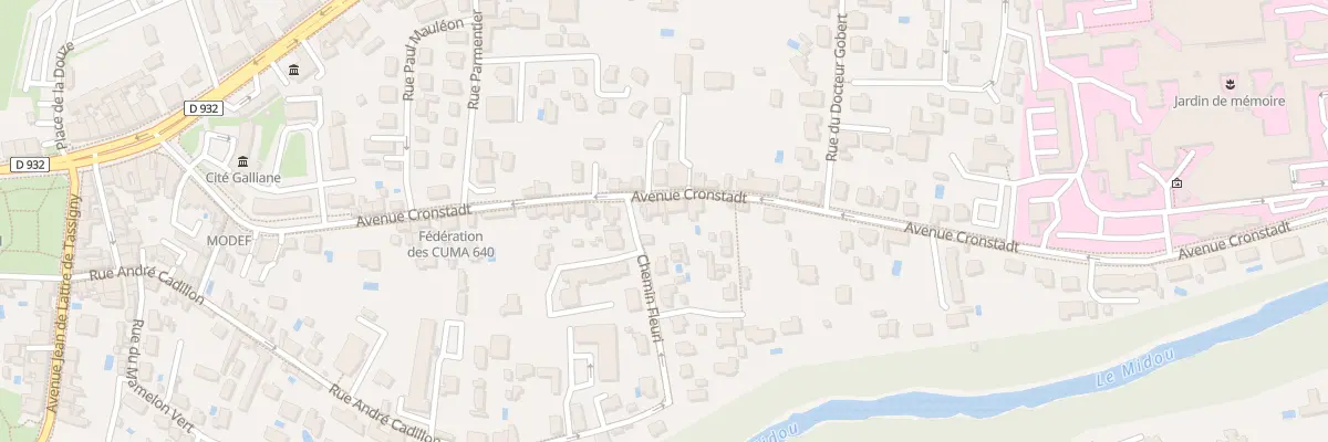 Plan du 418 Av Cronstadt à Mont-de-Marsan