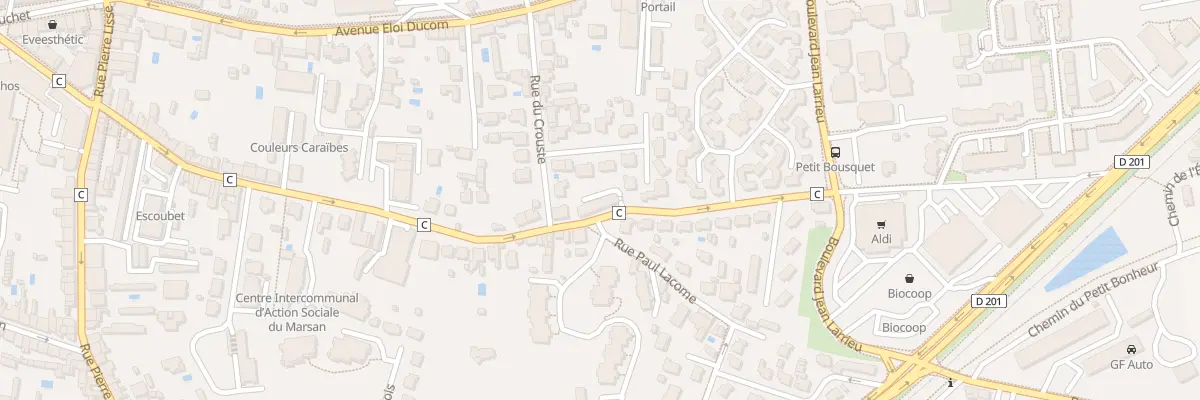 Plan du 591 Rue de la Croix Blanche à Mont-de-Marsan