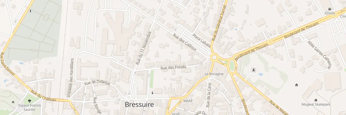 Plan du 17 Rue des Fosses à Bressuire