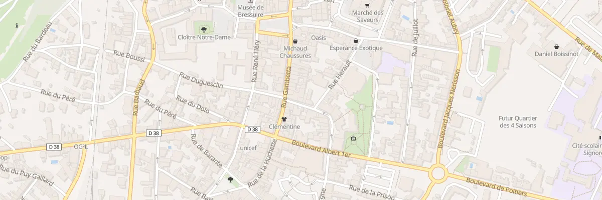 Plan du 15 Rue du Temple à Bressuire