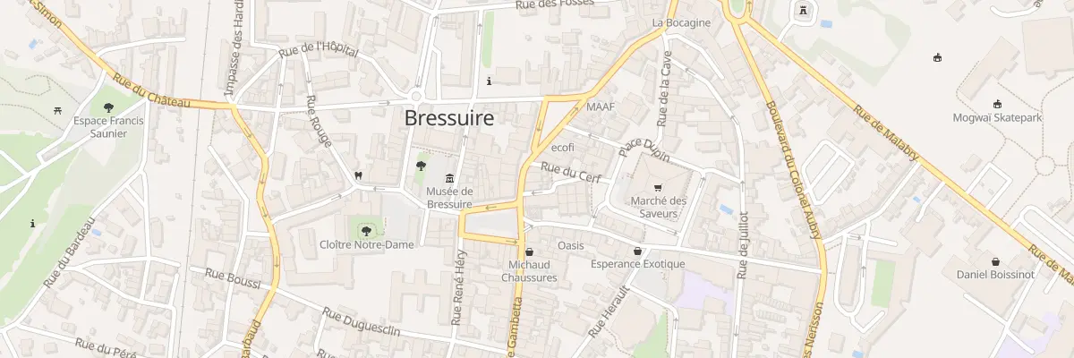 Plan du 3 Rue du Rosaire à Bressuire